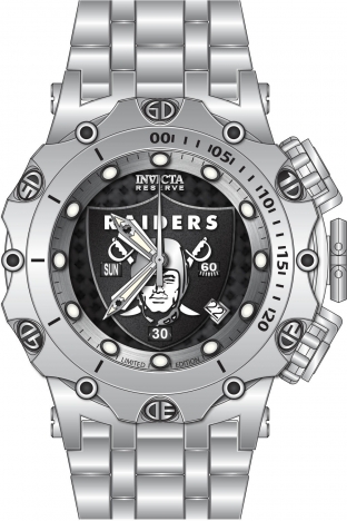 Invicta Reserve NFL Las Vegas Raiders Men's 55mm Gladiator Limited Watch 41523