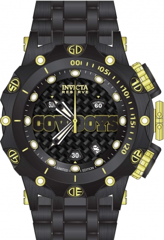 Invicta NFL Dallas Cowboys Chronograph Quartz Black Dial Men's Watch 41525