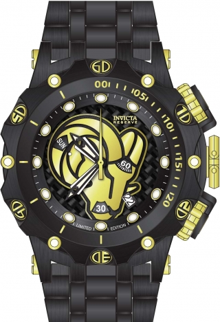 Invicta NFL Los Angeles Rams GMT Quartz Men's Watch 45130