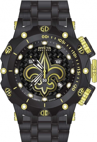 Invicta NFL New Orleans Saints Chronograph Quartz Mens Watch 36173