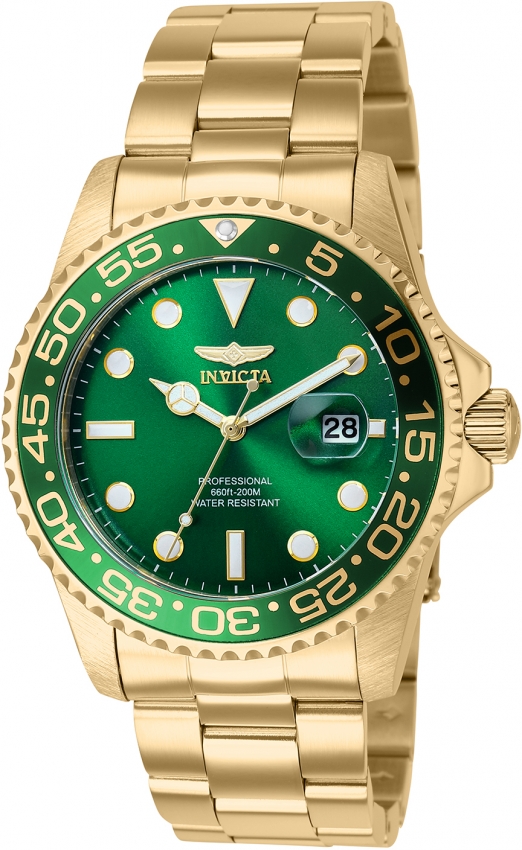 Invicta pro 2024 diver gold green