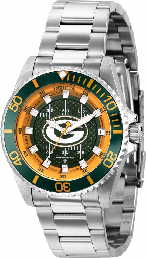 Invicta NFL Green Bay Packers Quartz Green Dial Ladies Watch 36928