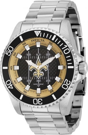 Invicta NFL New Orleans Saints Ivory Dial Men's Watch 35800