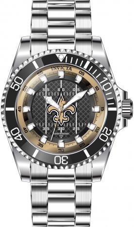 Invicta NFL New Orleans Saints Ivory Dial Men's Watch 35800