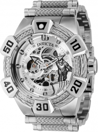 Invicta watch shop silver and black