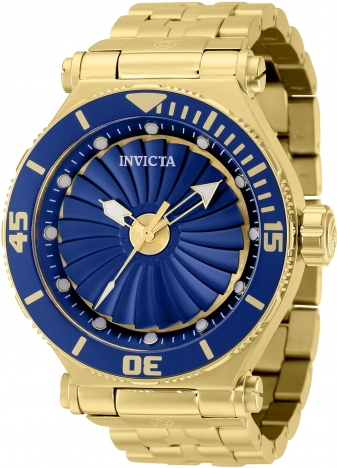 Invicta gold and blue on sale watch