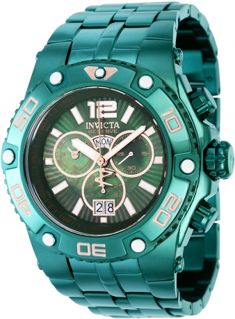 Green invicta hot sale mens watch