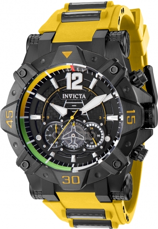 Black and 2024 yellow invicta watch