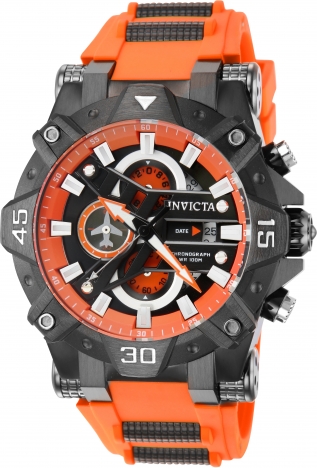 Black and orange invicta watch sale