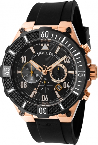 Invicta black and on sale gold mens watch