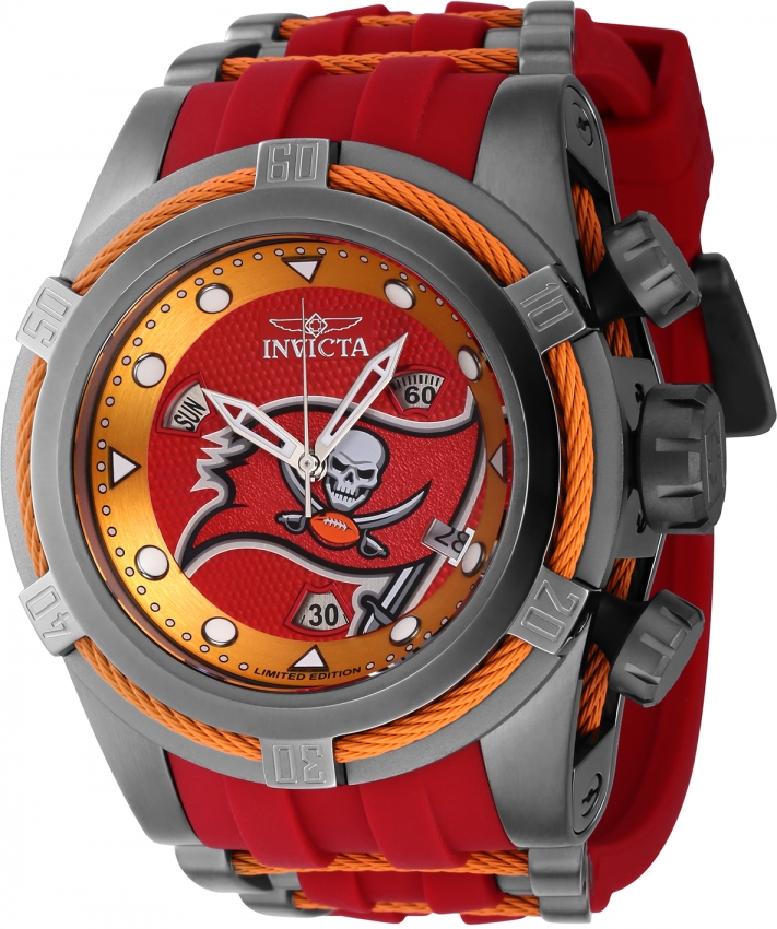 Invicta NFL Tampa Bay Buccaneers Chronograph Quartz Red Dial Men's Watch 41811