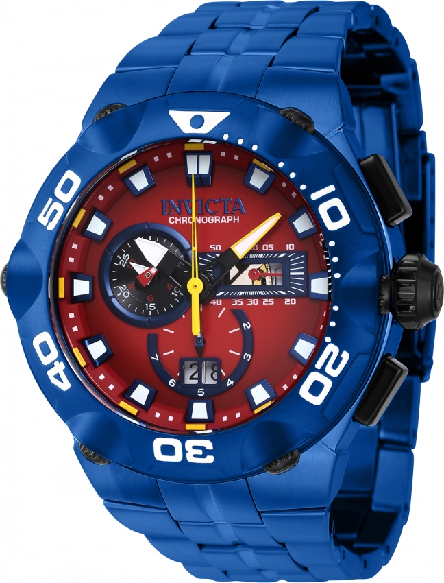 Orange and 2025 blue invicta watch