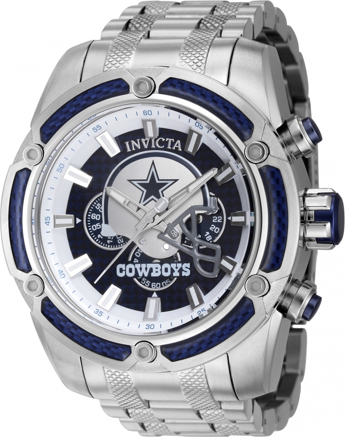 Stainless steel quartz analog Dallas cowboys watch