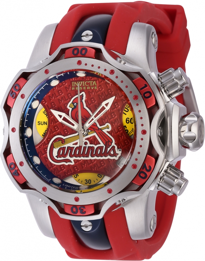 Women's Silver St. Louis Cardinals Stainless Steel Bracelet Wristwatch