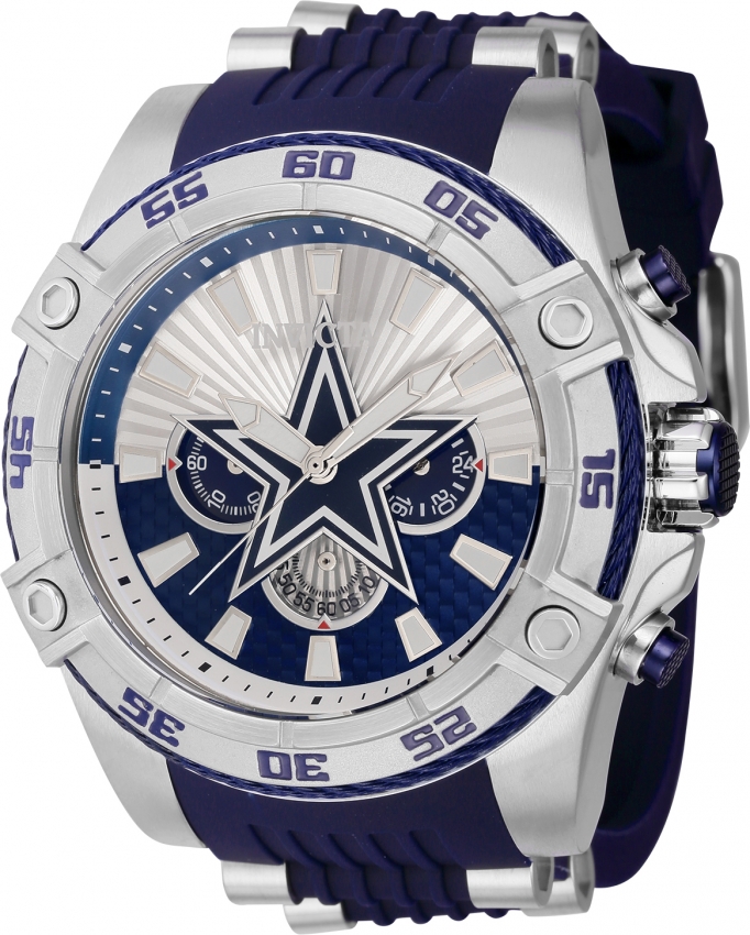 Invicta NFL Dallas Cowboys Men's 43mm Gold Stainless Quartz Watch 42429