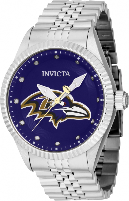 Invicta Nfl Baltimore Ravens Quartz Purple Dial Watch in Metallic for Men