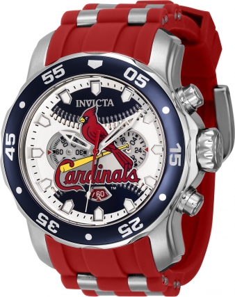 St. Louis Cardinals Men's Stainless Steel Bracelet Wristwatch