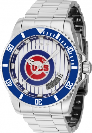 Gametime Chicago Cubs Debossed Silicone Apple Watch Band (42/44mm M/L).  Watch not included. - 15KMQE