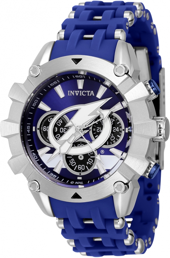 Silver and shop blue invicta watch