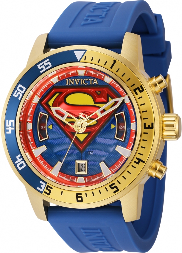 Invicta DC Comics Quartz Blue Dial Men's Watch 29688 | Invicta, Watches for  men, Superman watch