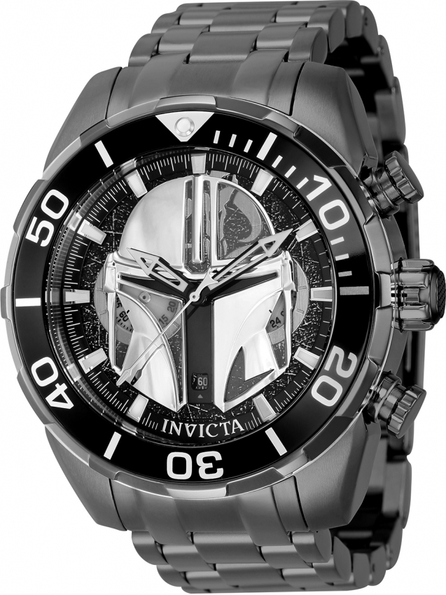 Black and silver online invicta watch