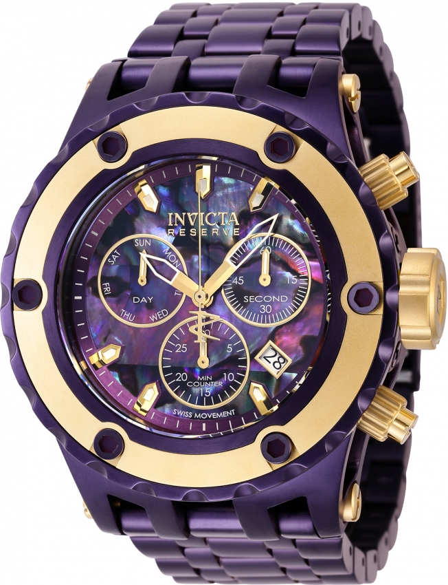 Purple and gold deals invicta watch