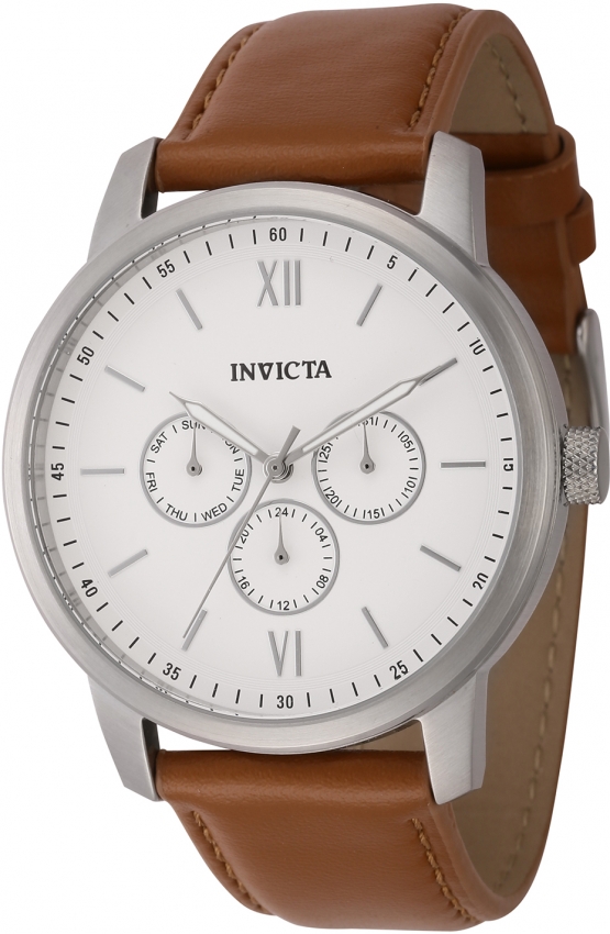 Invicta mens cheap watch leather band