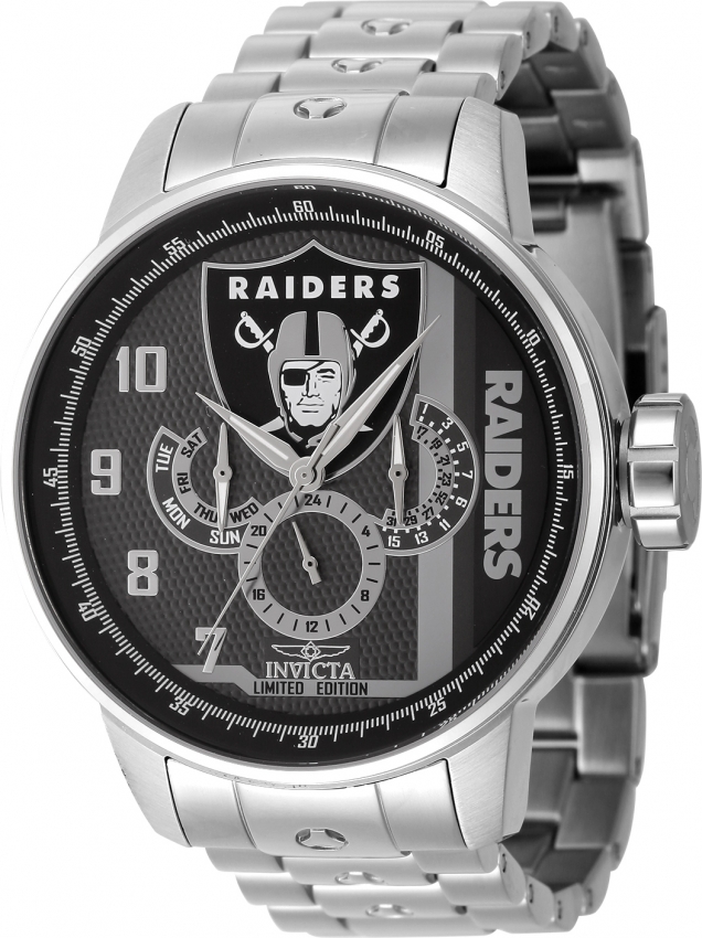 Invicta NFL Las Vegas Raiders GMT Quartz Mens Watch 45126