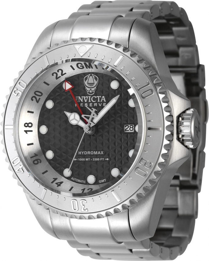 Invicta Hydromax 16964 Orologio Uomo Quarzo - Cassa 52 Mm Acciaio, Quadrante Argento, Impermeabile 100 Bar