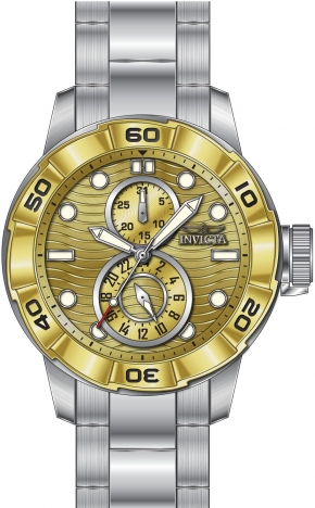 Invicta Men'S Watch Quartz Calendar Gold Steel Ripsaw 47566