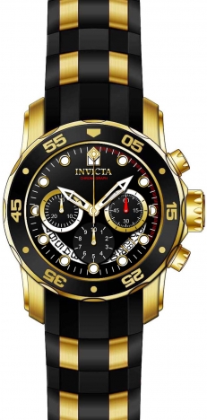  Invicta Men's 6981 Pro Diver Collection Chronograph Black Dial  Black Dress Watch : Clothing, Shoes & Jewelry