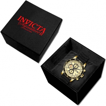 Invicta ゴールド/レッド 時計 箱付き Invicta 