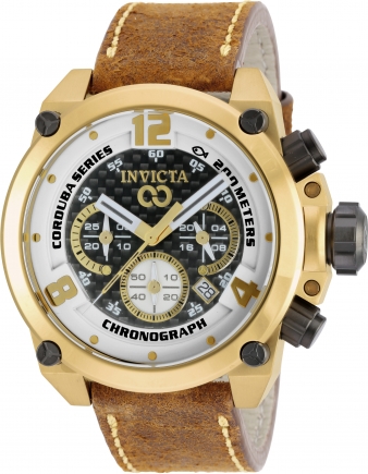 FIRM PRICE-New Invicta outlet Corduba Collection gold tone and black Watch